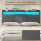 AOGLLATI Ottoman Bed King Size 150x200cm  with Hydraulic Underbed Storage and Charging Ports  5ft Bed Frame with LED Lights