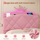 AOGLLATI Single Bed with Storage Headboard 90x190 CM