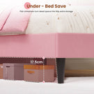 AOGLLATI Single Bed with Storage Headboard 90x190 CM